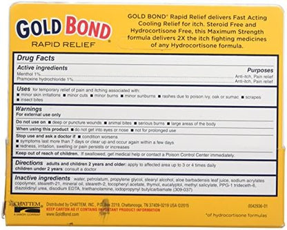 Gold Bond dual action medicated cream with menthol and aloe for bug bites