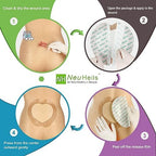 NeuHeils imported waterproof silicone wound bandage back layer displaying the protective barrier.