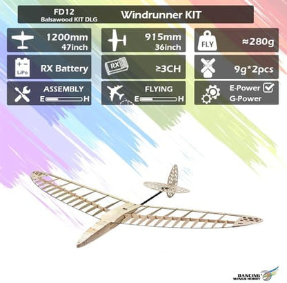 Unassembled components of the Quolefly F3K radio controlled glider kit for adults.