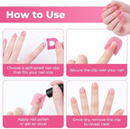 Demonstration of spill proof manicure using 3TVol nail guards