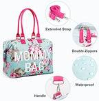 LitBear maternity bag set displayed with matching organizer pouches