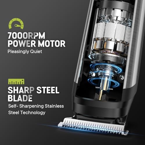 Brightup electric razor digital display screen showing remaining battery percentage close up view
