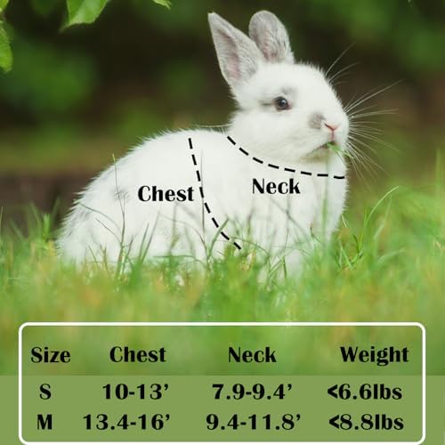 FiboPawer orange breathable mesh rabbit harness showing reflective straps