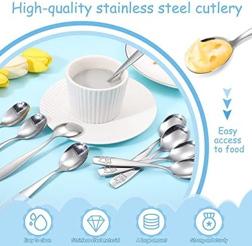 Pimoys child-safe stainless steel flatware for independent eating