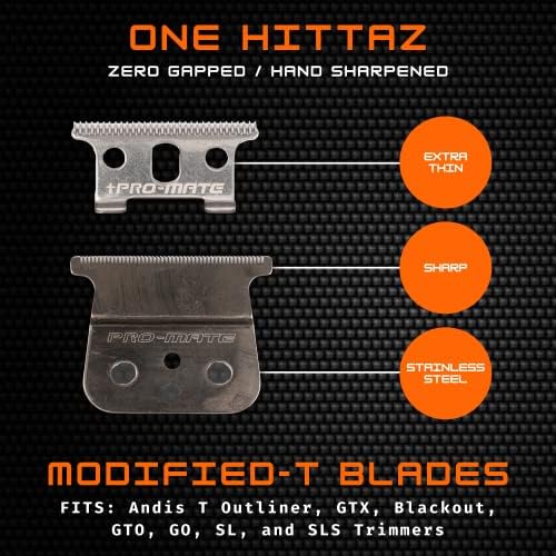 Promate T-blade showing edge detail for professional barbering