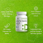 Supplement facts label on Deal Supplement Alpha Lipoic Acid bottle.