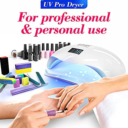 OVLUX 180W UV LED Nail Lamp â€“ Professional Gel Nail Dryer with 57 LEDs, Auto Sensor & LCD Display, Fast Nail Polish Dryer for Gel Polish, UV Light for Gel Nails, All Gel Types, Adapter Included - Image 4