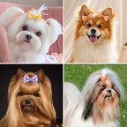 Handmade grosgrain ribbon bows for puppy styling