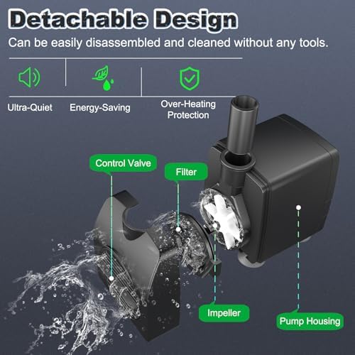 Close-up shot of the SongLong pump motor label and specifications