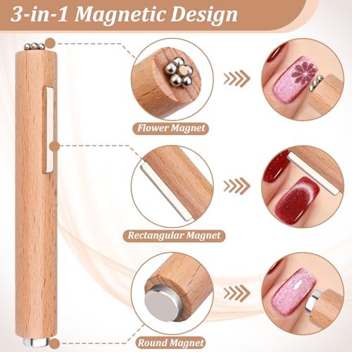 Close up of FOWSRHRG magnetic pen for nail art