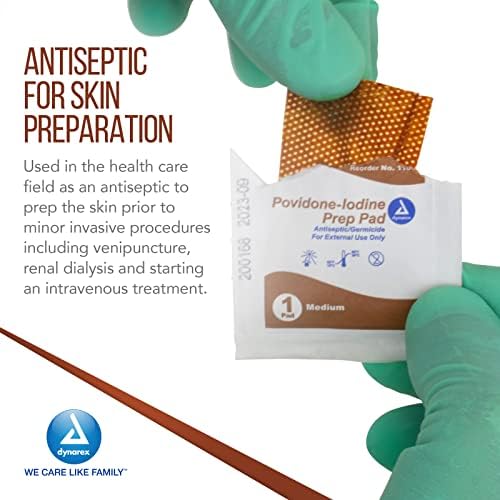 Dynarex medical grade antiseptic wipes for first aid and clinical skin prep