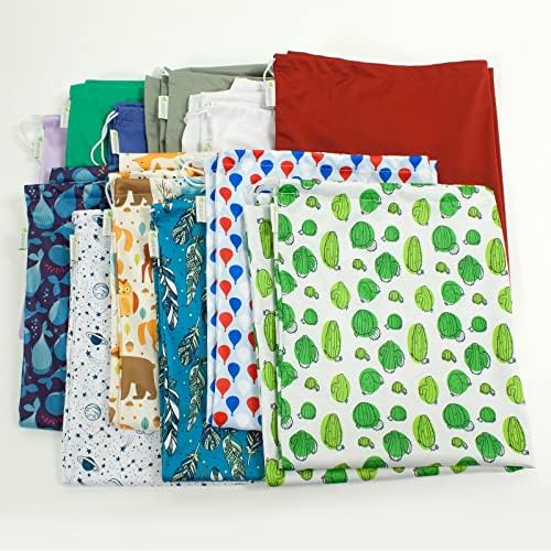 OsoCozy aqua green wet bag folded for travel