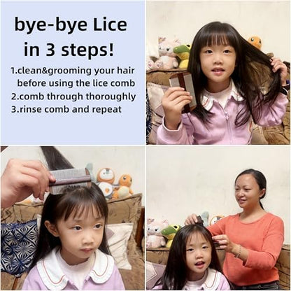 Ergonomic handle of Dynarex lice treatment tool for better grip