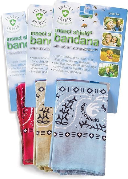 Insect Shield mosquito repellent apparel accessory styled as a protective neck scarf for camping.