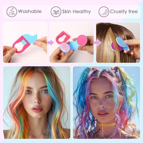 Springsugar hair chalk set for kids and adults