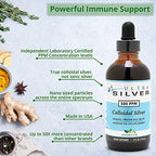 Ultra Silver 500 PPM health supplement bottle with dropper