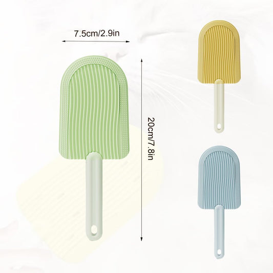 Shblomk pet ice cream massage grooming brush side profile