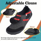 Side profile of Sisttke walking shoes highlighting the arch support and cushioned sole.