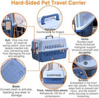 Generic dog and cat crate top handle close up view for portability