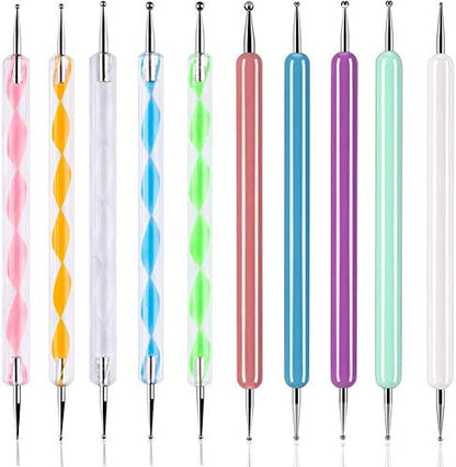 ABenkle double-ended stainless steel ball tip stylus close up detailing sizes