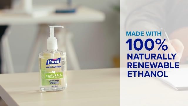 Purell Advanced Hand Sanitizer Naturals with Plant Based Alcohol, Citrus Scent, 12 fl oz Pump Bottle (Pack of 4) - 3623-06-EC2 - Image 7