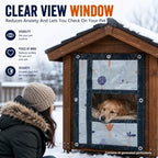 ZZOFSWORM magnetic insulated flap dimensions and clear PVC window details close up
