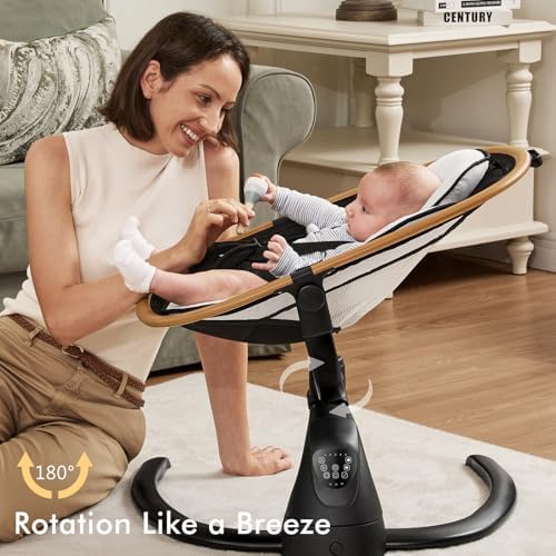 Angelbliss soothing swing recline position adjustment view