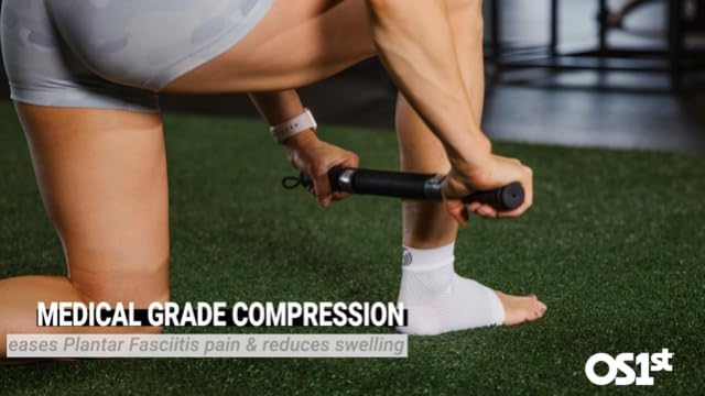 Anatomical view of OS1st sleeve providing heel pain relief.
