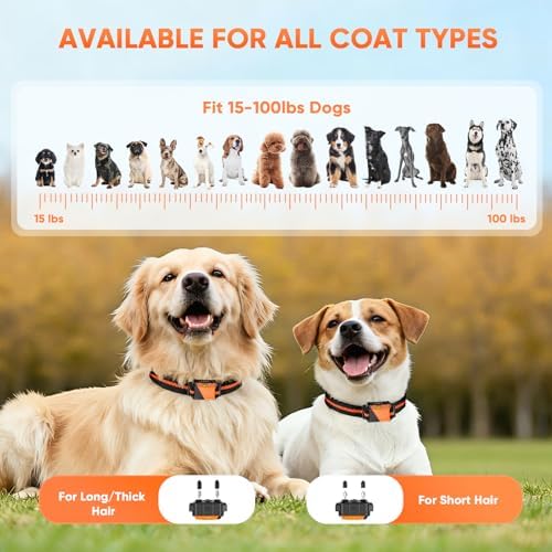 Rechargeable dog training collar with contact probes and silicone covers