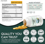 Maxi Health omega 3 fish oil 100 count bottle lifestyle shot