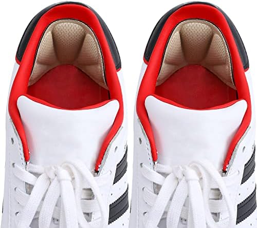 Beige heel cushion inserts for men and women showing thickness and texture.