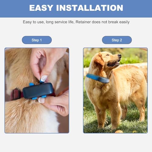 Close up of 6-pack Tractive compatible rubber clips