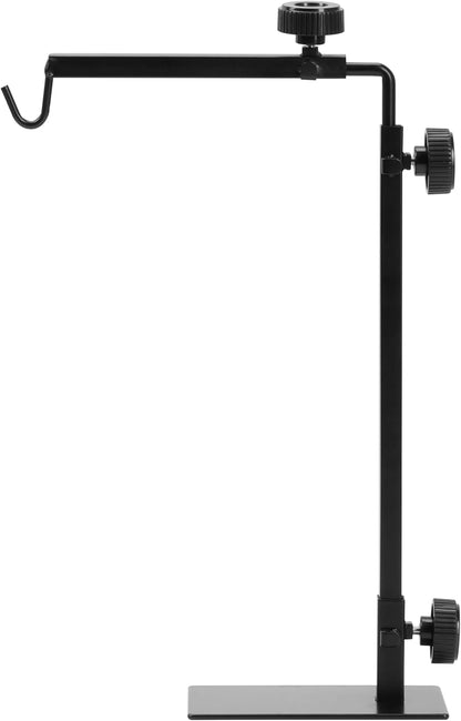 Simple Deluxe Reptile Lamp Stand front view adjustable metal bracket for terrariums