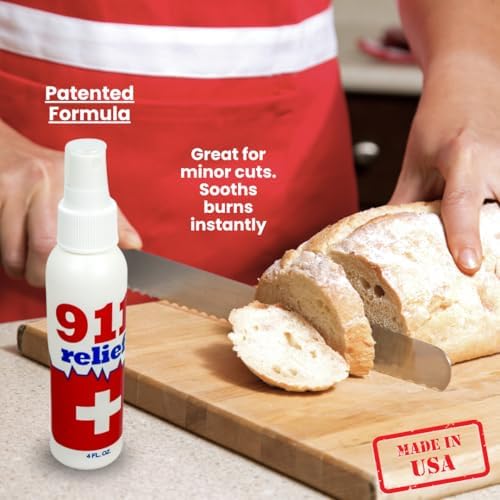 911 Relief touchless application fast acting skin soothing spray