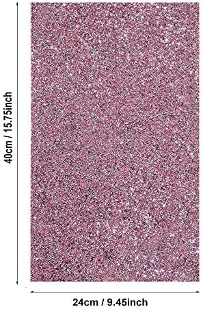 Close up of rhinestone detailing on Ebanku nail mat