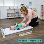 Close up of easy to clean changing mat surface