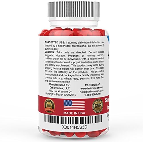 Biotin vitamin B7 gummies providing assistance with natural keratin production