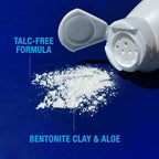 Talc free jock itch dusting powder for moisture absorption and friction reduction