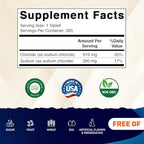 Vitamatic Sodium Chloride supplement bottle label close up
