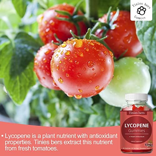 Tinies Bers Lycopene Supplement 60 count container side angle