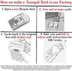 Svengali deck cards fanned to display professional gimmick