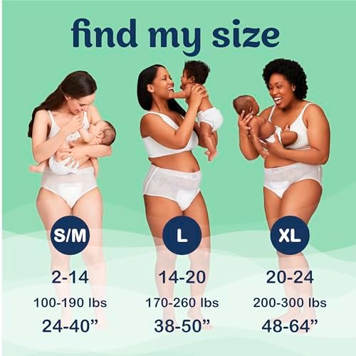 Always Discreet packaging highlighting 14 count and S/M size