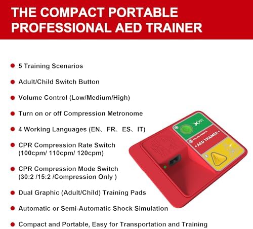 XFT-120N automatic external defibrillator training kit with pads