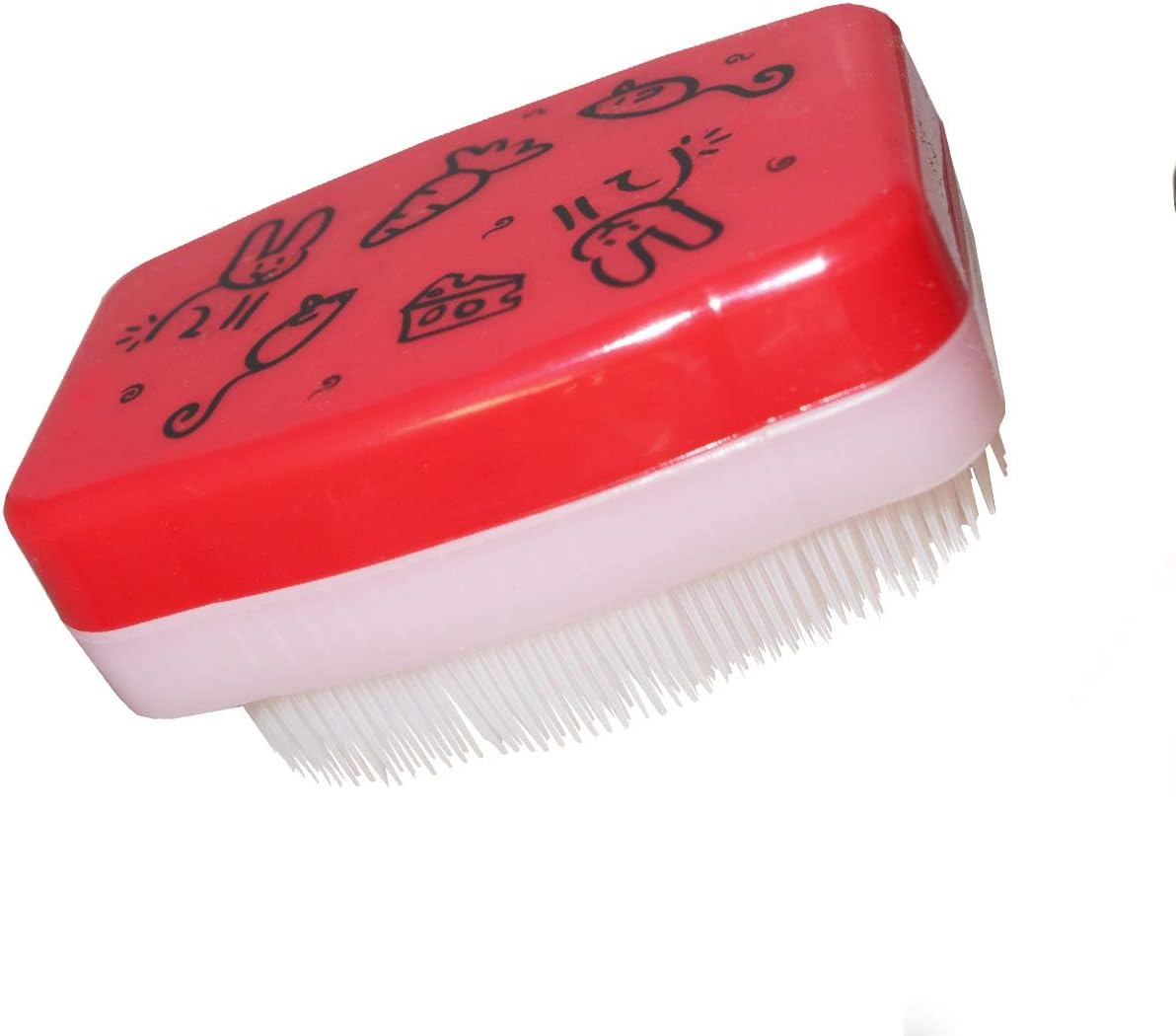 Lixit red small animal claw clipper and fur conditioning brush set