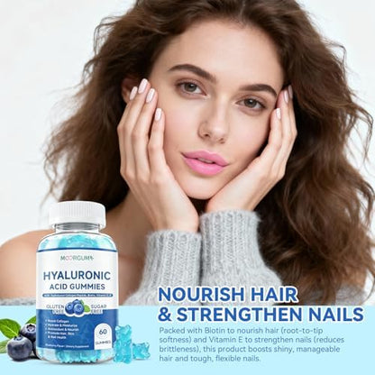 Moorgumy collagen and biotin gummies packaging illustrating the manufacturer details by Shenzhen Come Health Biotechnology.