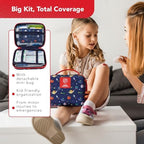 Selection of junior bandages and bravery stickers for toddler injury care.
