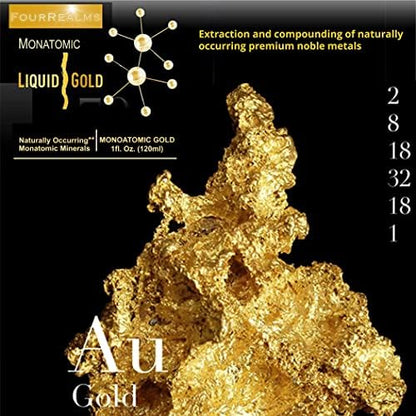 Liquid Gold Ormus Monoatomic Gold pure twenty four karat gold mineral drops
