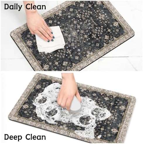 Usnfhcaw Pet Food Mat with water dispenser