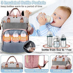 SHITIESHOU unisex diaper backpack displayed with included changing pad