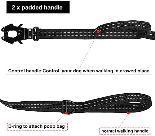 Icefang 6ft bungee leash for large dogs